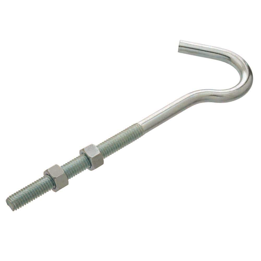Everbilt 3/8 in. x 7-1/4 in. Zinc-Plated Clothesline Hook 807136 - The Home  Depot