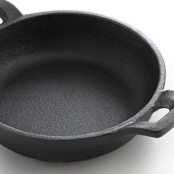Megachef 5 in. Round Cast Iron Frying Pan for Indoor/Outdoor Use