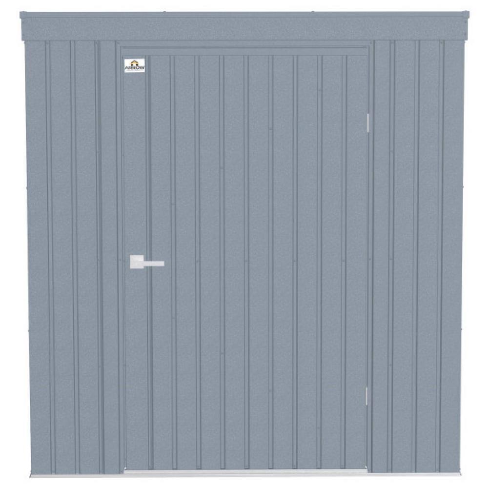 Elite Anthracite Steel Storage Shed with High Gable Roof