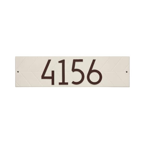 Whitehall Products Modern Herringbone Horizontal Plaque, Standard Wall 1-Line