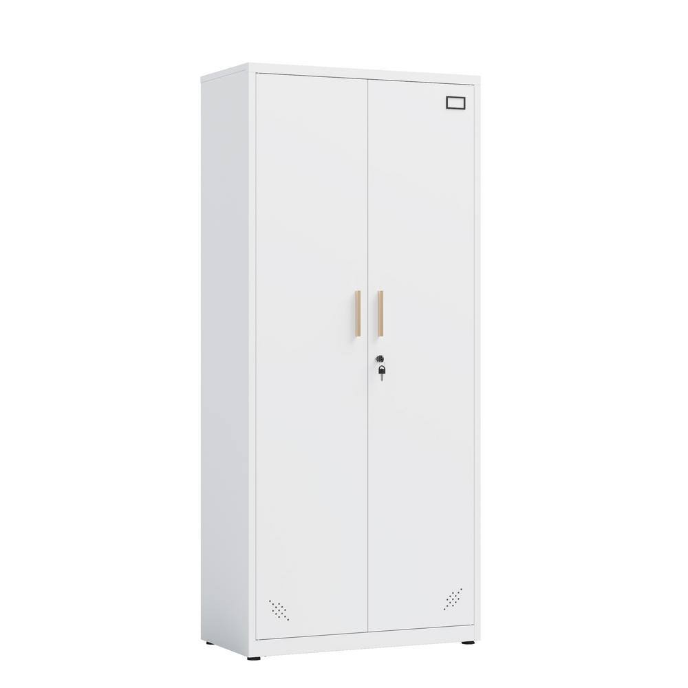 31.5 in. W x 15.75 in. D x 68.9 in. H Bathroom White Linen Cabinet