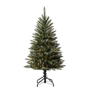 4 ft. Pre-Lit LED Dumont Fir Artificial Christmas Tree with 200 Warm White Lights