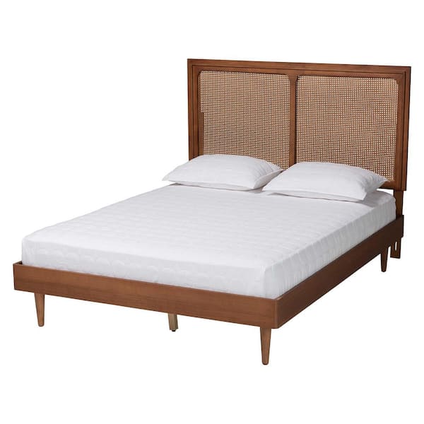 Baxton Studio Boris Brown Wood Frame King Platform Bed 24812657-9816HD ...