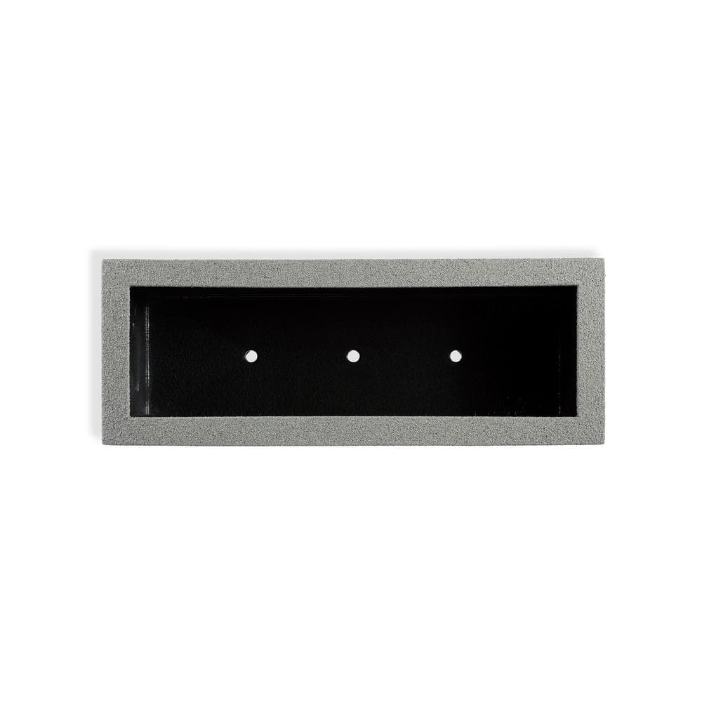 Gray Granite Extra Large Rectangular Polymer Planter