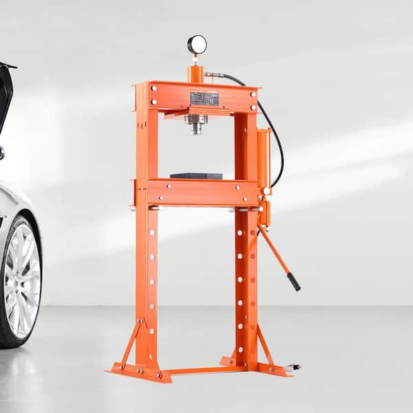 Hydraulic Store Press, 30 T H-Frame Air-Powered Store Press with Pressing Plate and Triangular Reinforcement