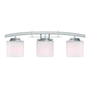 home depot bathroom light fixtures brushed nickel