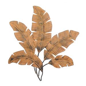 34 in. x 35 in. Iron Palm Leaves Wall Decor
