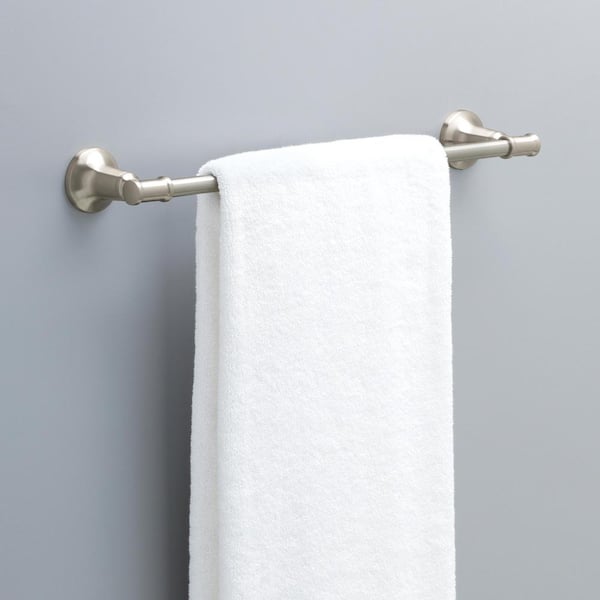 Chamberlain 18 in. Wall Mount Towel Bar Bath Hardware Accessory in Brushed Nickel