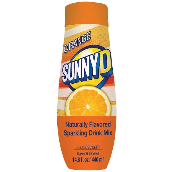 SodaStream 440 ml Sunny D Sparkling Orange Drink Mix (4-pack)