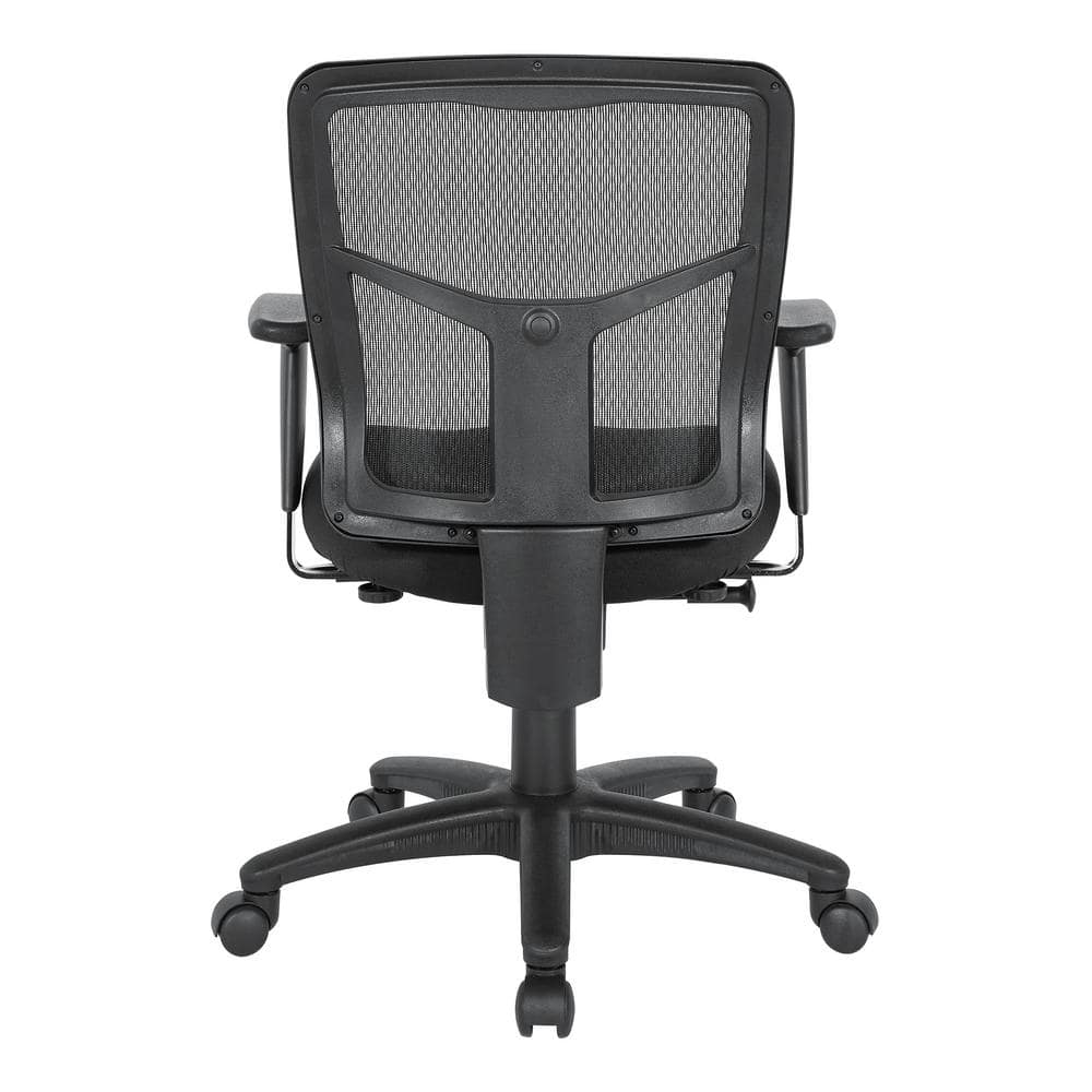 Black Mesh Ergonomic Executive Swivel Chair with Adjustable Arms