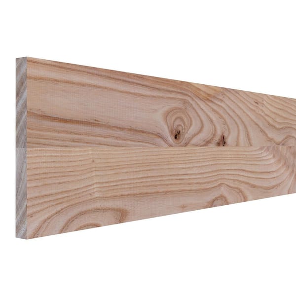 0.75 in. D x 7.25 in. W x 72 in. L Unfinished Rustic Ash Wood Board