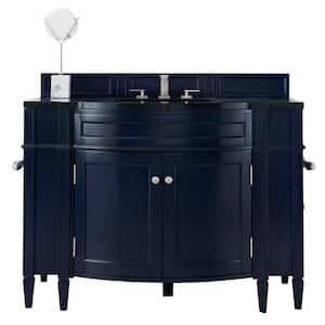 Brittany 46.5 in. W x 23 in.D x 32.8 in. H Single Bath Vanity Cabinet Without Top in Victory Blue
