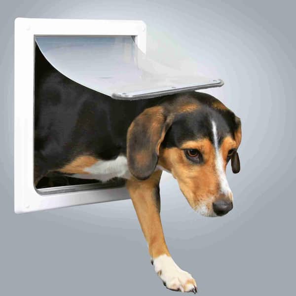 TRIXIE 8.75 in. x 11.5 in. Small/Medium 2-Way Dog Door 3878 - The
