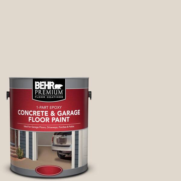 BEHR Premium 1 gal. #PFC-72 White Cloud 1-Part Epoxy Satin Interior/Exterior Concrete and Garage Floor Paint