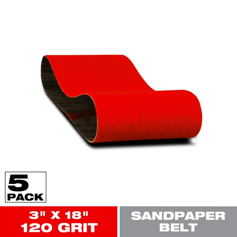 3 in. x 18 in. 120-Grit Sanding Belts price history on PriceWatchPro
