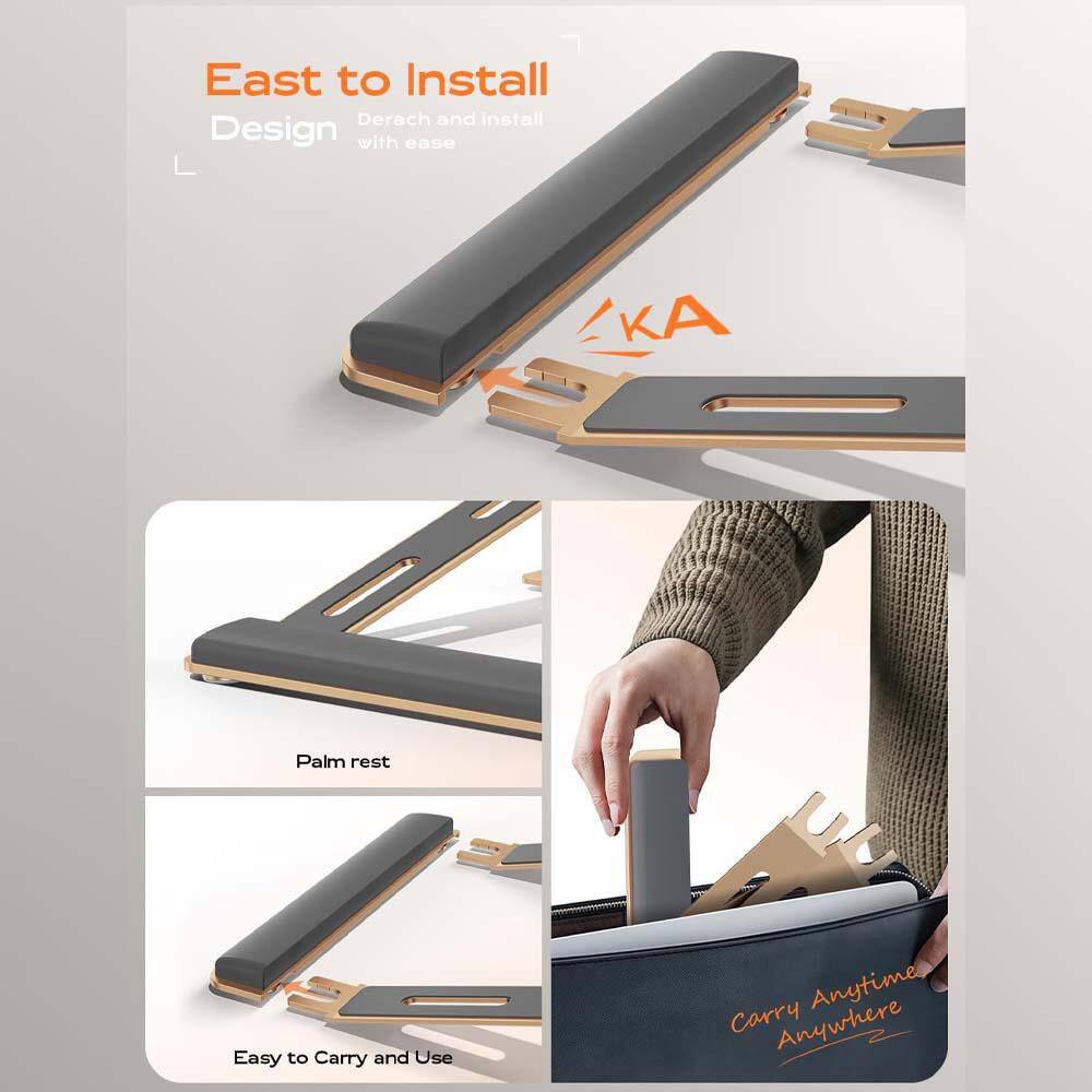 Ergonomic Detachable Laptop Stand with Wrist Support - Thumbnail 2