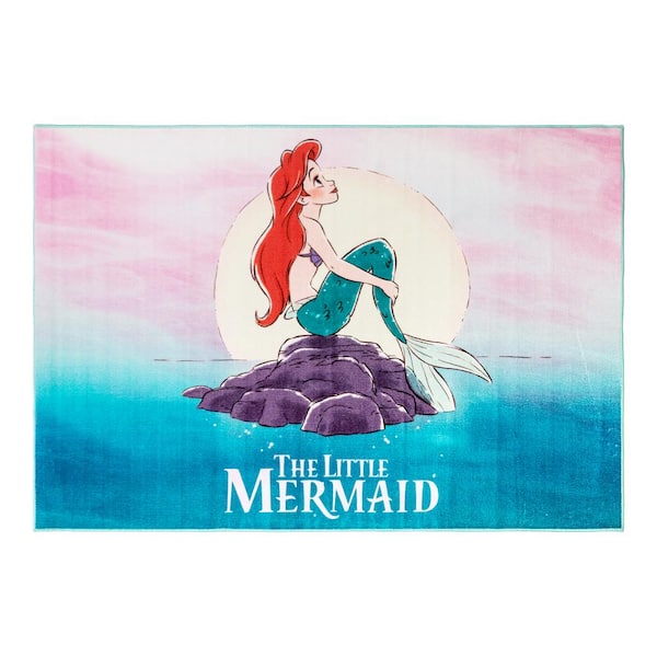 Disney Ariel The Little Mermaid Multi, Little Mermaid Bathroom Rug