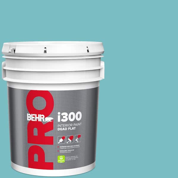 5 gal. #M460-4 Pure Turquoise Dead Flat Interior Paint