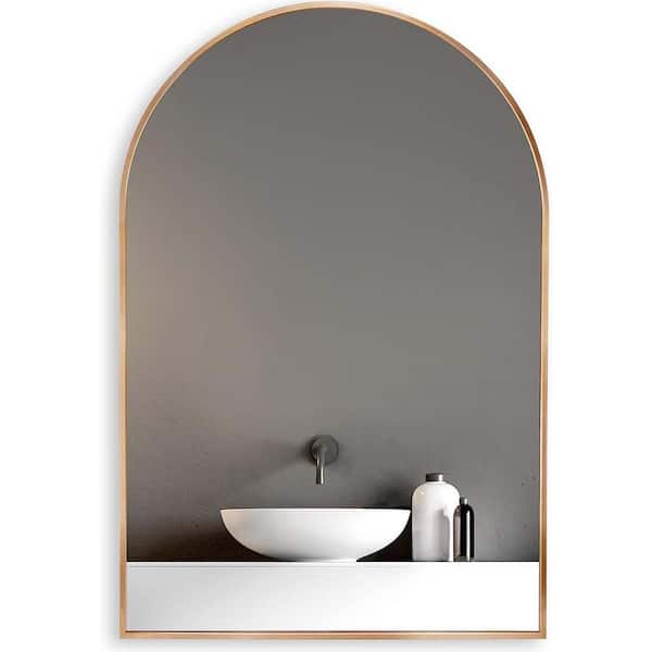 Oval Bathroom Mirror with Distancers