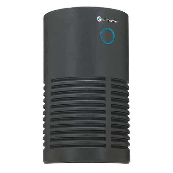 728 sq. ft. 360° HEPA Filter Tabletop Air Purifier 15 in. Black for Home, UV-C, Wildfire Smoke, Dust, Odors, Allergens