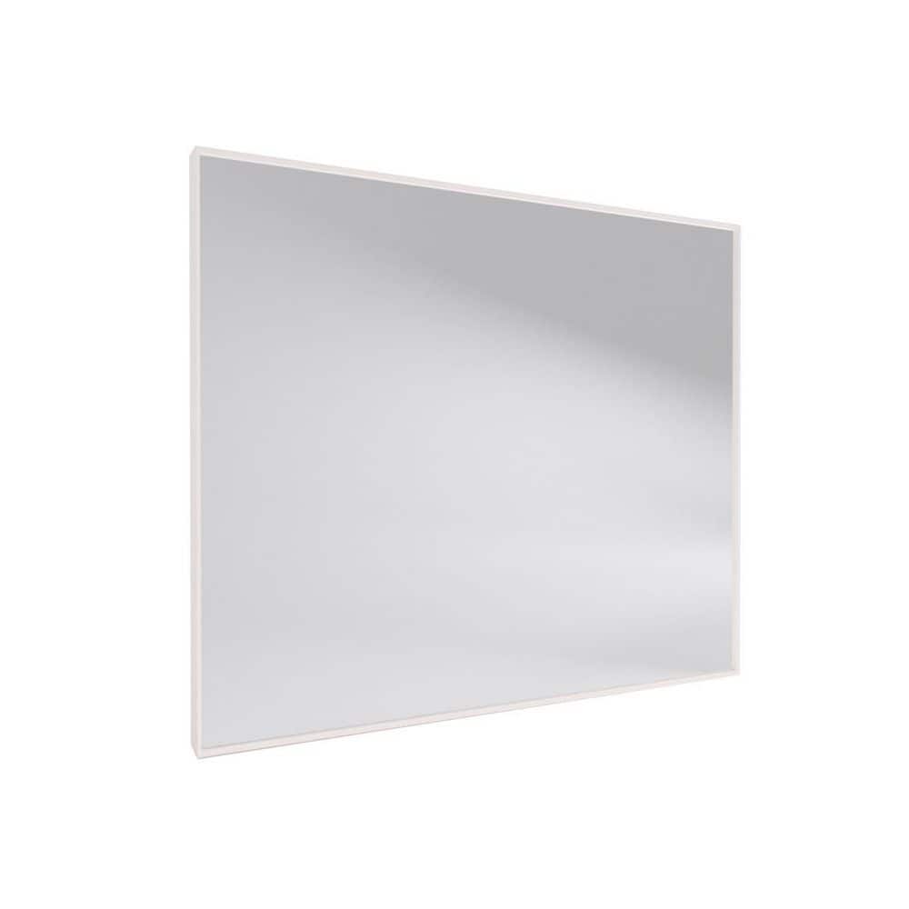 Tsuki 36 in. W x 30 in. H Rectangular Framed Wall Bathroom Vanity Mirror in Brushed Nickel price history on PriceWatchPro