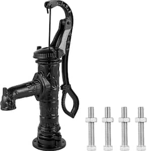 Hand Water Pump 15.7 in. x 9.4 in. x 53.1 in. Retro Style Heavy Duty Cast Iron Pitcher Pump and 26 in. Pump, Black