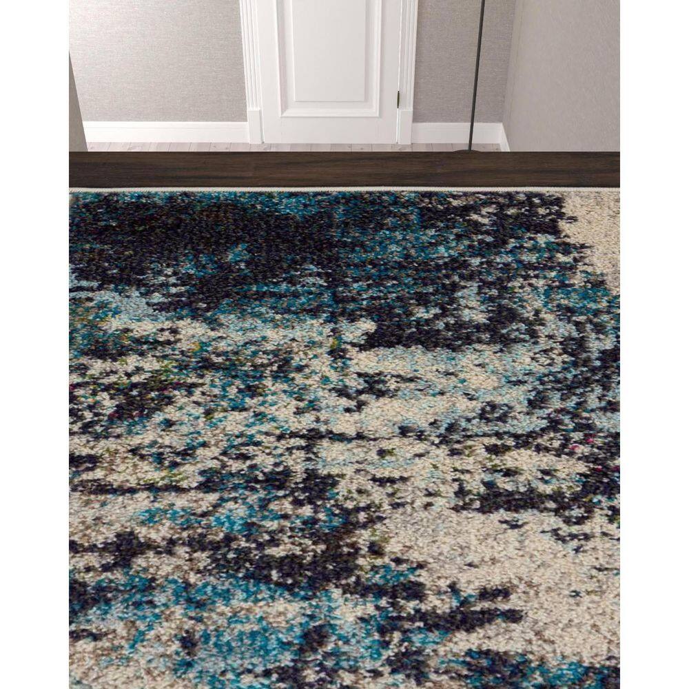 2 X 12 Blue Abstract Washable Area Rug Runner Rug price history on PriceWatchPro