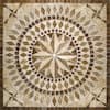 Msi Del Sol Medallion 36 In. X 36 In. Travertine Floor And Wall Tile 