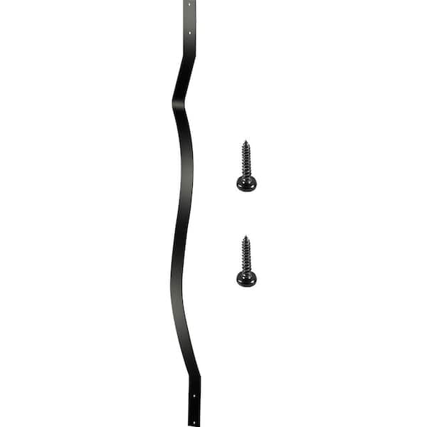 32.25 in. x 1 in. Deck Balusters Staircase Baluster Aluminum Alloy Staircase Baluster Wave Arc Baluster (26-Pack)