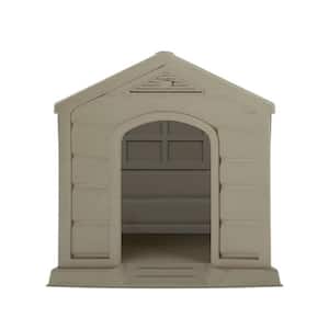 Large Breed Dog House in Taupe