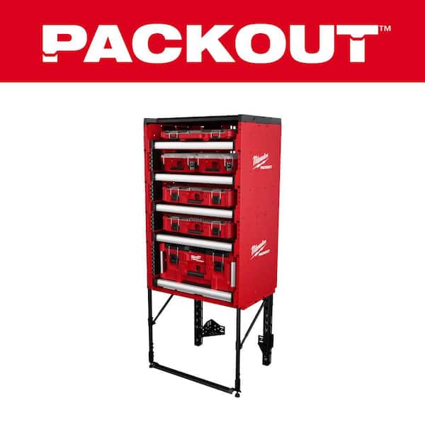 PACKOUT Rack Kit with PACKOUT Tool Box Set (6-Piece) and additional PACKOUT Rack Drawer