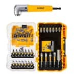 DEWALT Maxfit 14 in. Steel Screwdriving Bit Set with Right Angle Adapter  25-Piece
