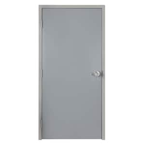 36 in. x 80 in. Fire Rated Universal/Reversible Non-Handed Galvanneal Steel Commercial Door Kit with 90 Min Fire Rating