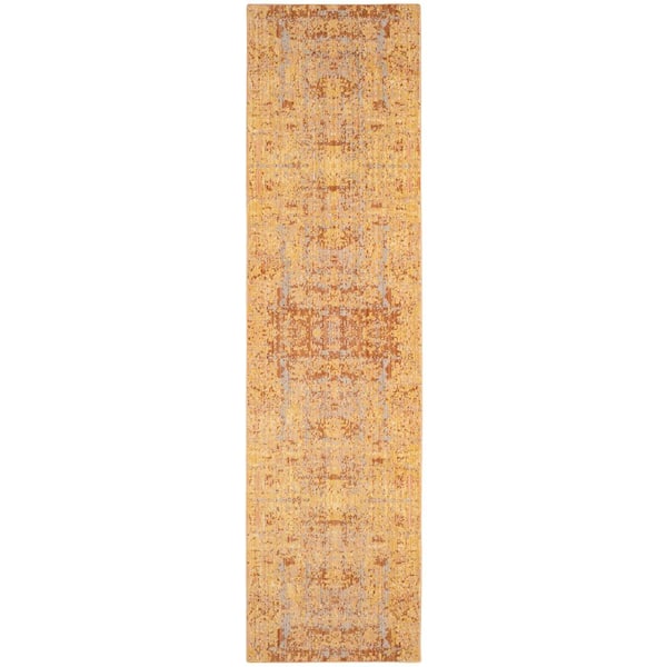 SAFAVIEH Mystique Gold/Multi 2 ft. x 8 ft. Floral Runner Rug