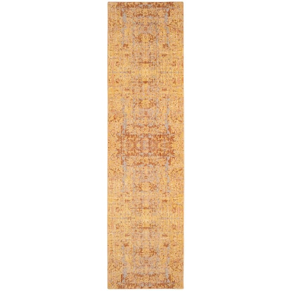SAFAVIEH Mystique Gold/Multi 2 ft. x 8 ft. Floral Runner Rug