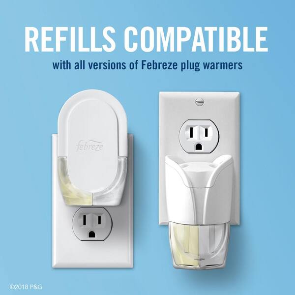 Febreze - Noticeables 0.879 oz. Linen and Sky Dual Scented Oil Refill with Free Warmer