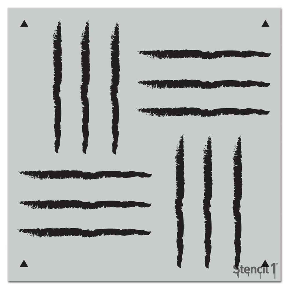 Custom Stencil Reverse Scales Patterns