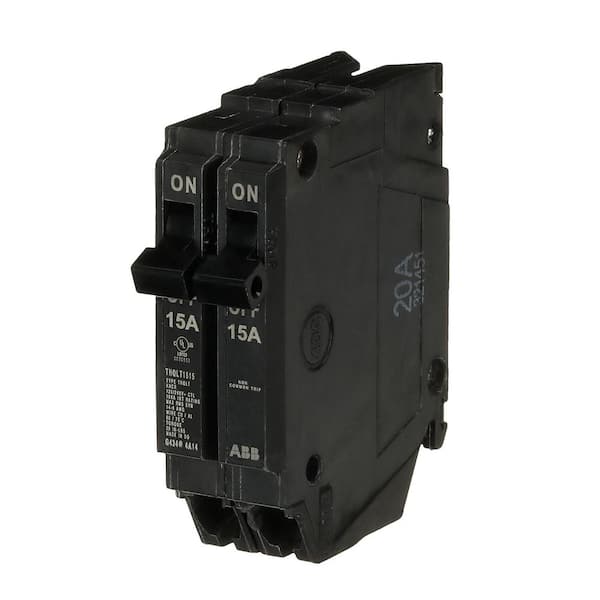 2-15 Amp Single-Pole Tandem 120-Volt/240-Volt Circuit Breaker (THQLT1515A)