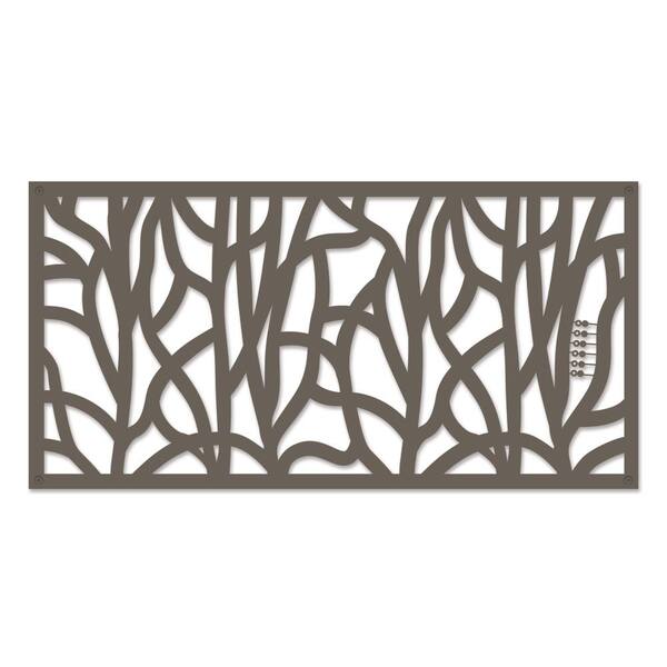 GRID AXCENTS Willow 48 in. x 24 in. Warmstone Polypropylene Multi ...