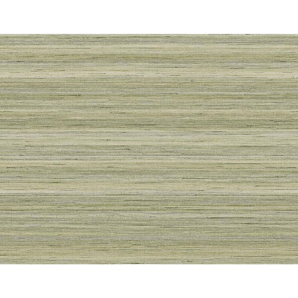 60.75 sq. ft. Seagrass Meiya Embossed Vinyl Unpasted Wallpaper Roll