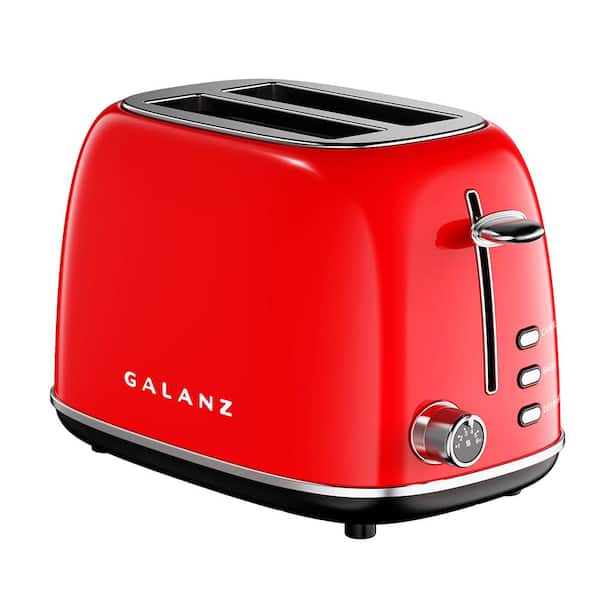 Galanz 2 Slice Retro Red Wide Slot Toaster GLTO2RDRM083 - The Home Depot