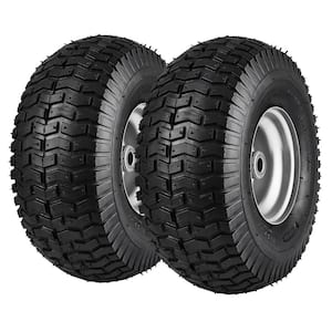 Lawn Mower Tires 15x6-6in. Lawn Tractor Tires 2-Pack Tire and Wheel Assemblies Turf Pneumatic Tires with 3in. Hub