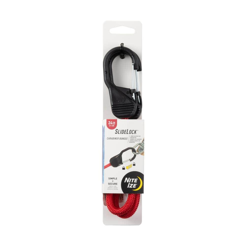 24 in. Red SlideLock Carabiner Bungee price history on PriceWatchPro