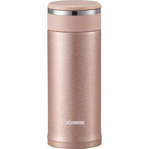 11 oz. Pink Champagne Stainless Steel Travel Mug with Tea Leaf Filter