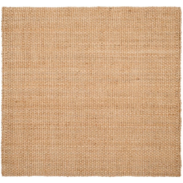 Natural Fiber 9 ft. x 9 ft. Square Natural Solid Color Area Rug