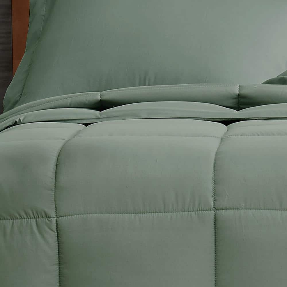 Green Full Down Alternative Microfiber Bedspread Set