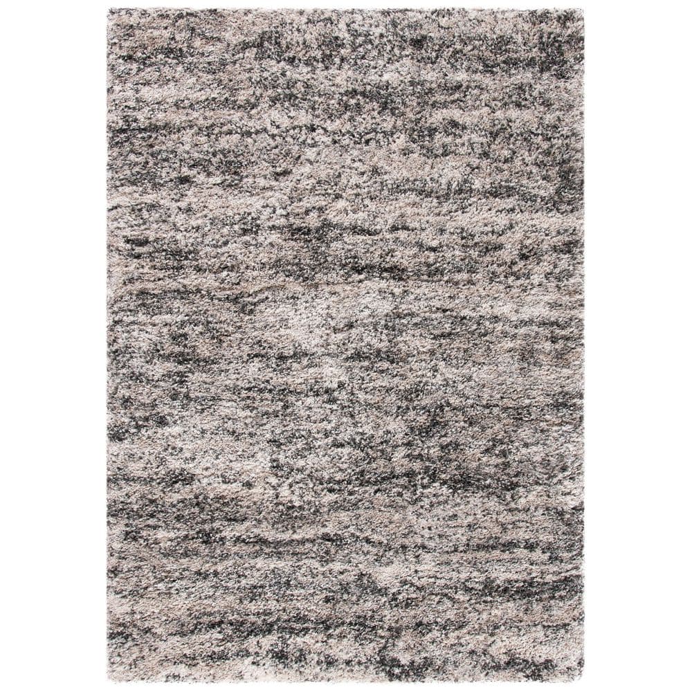 Iceland Shag 4 ft. x 6 ft. Cream/Gray Abstract Distressed Area Rug price history on PriceWatchPro
