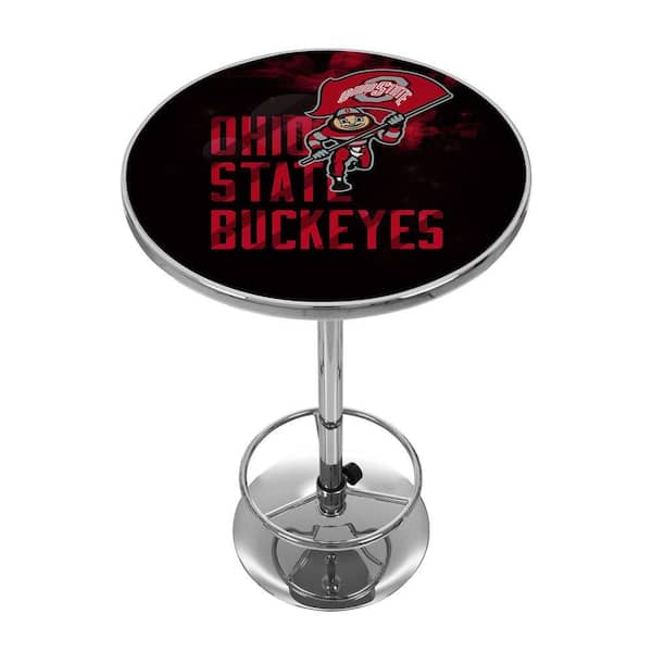 Trademark Ohio State Smoking Brutus Chrome Pub/Bar Table