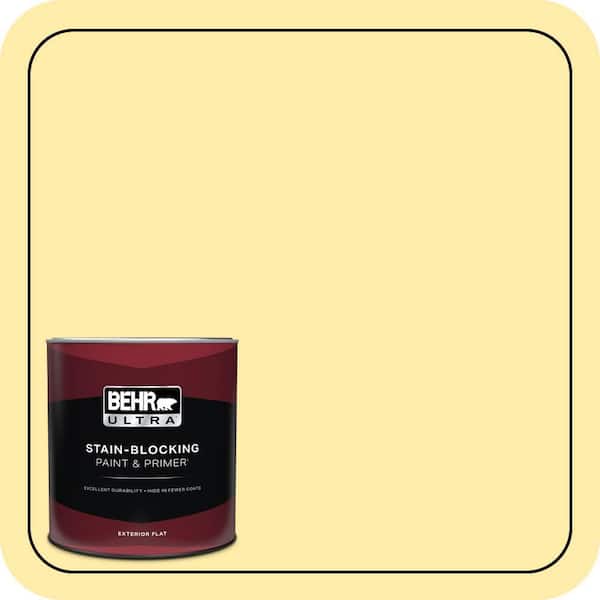 BEHR ULTRA 1 qt. #P300-3 Rite of Spring Flat Exterior Paint & Primer