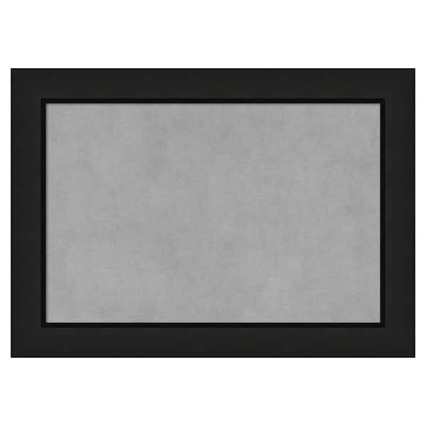 Amanti Art Midnight Black Narrow 21 in. x 15 in. Framed Magnetic Board
